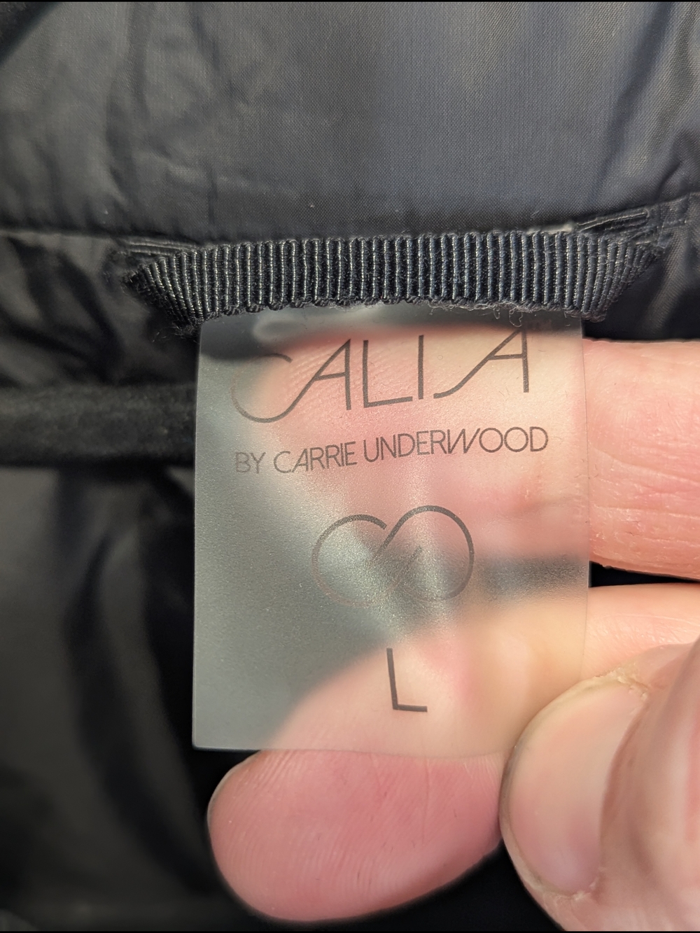 CALIA Women's Black Quilted Puffer Vest Large Minimalist Athleisure Outdoors - Picture 5 of 8